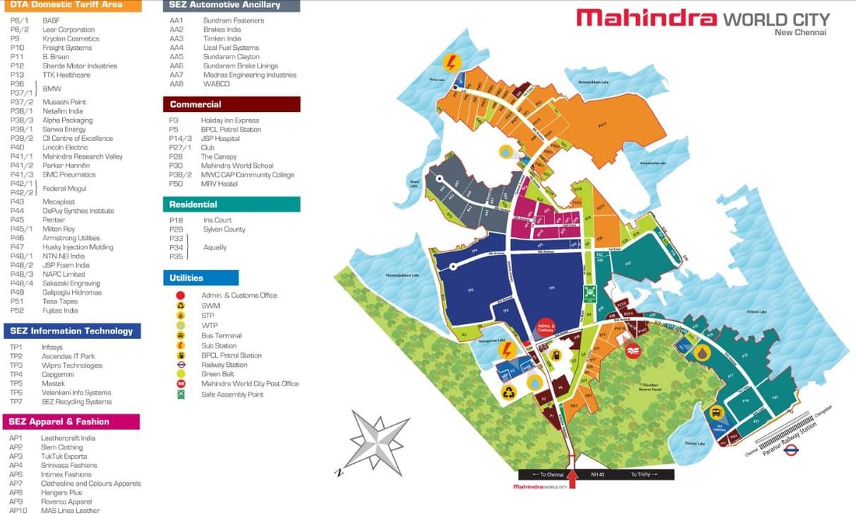 mapa Mahindra grad Chennai