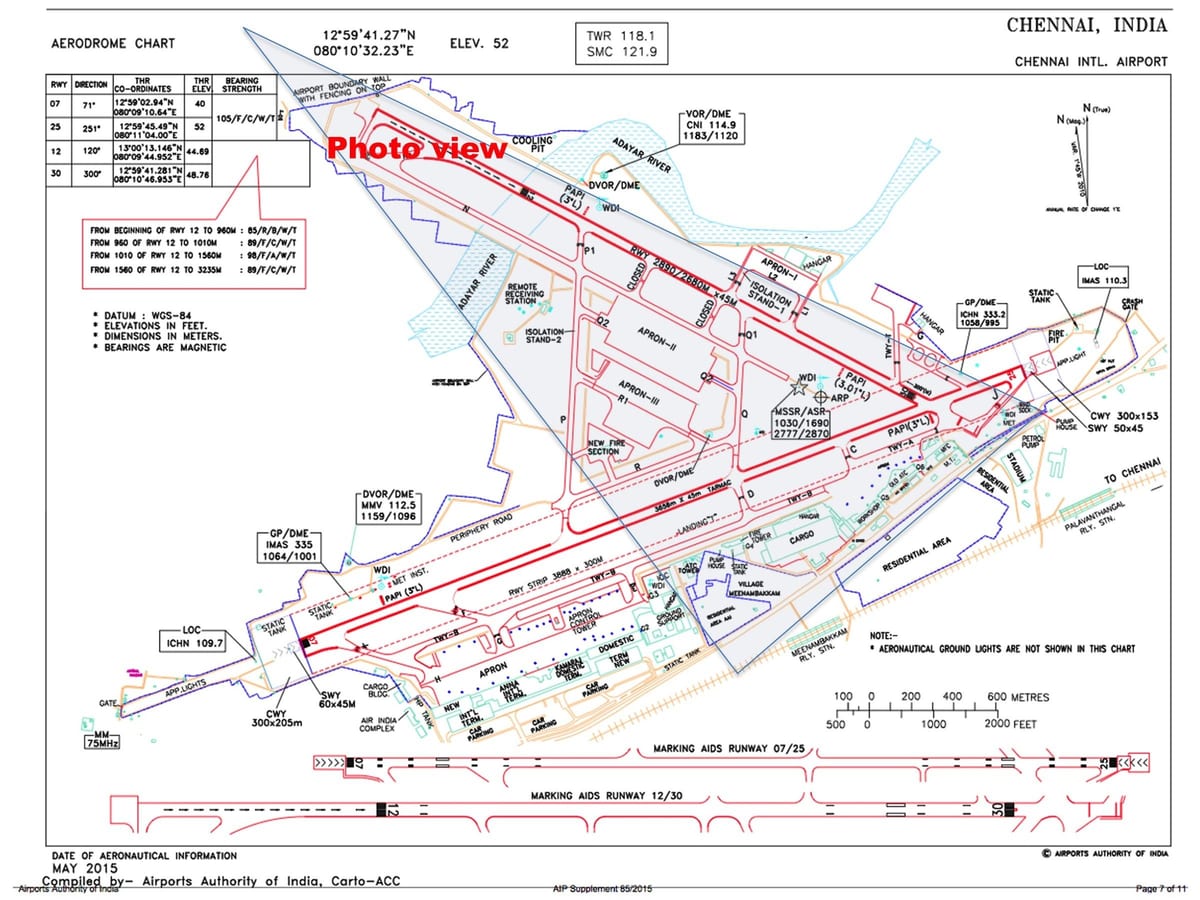 Chennai međunarodni aerodrom mapu